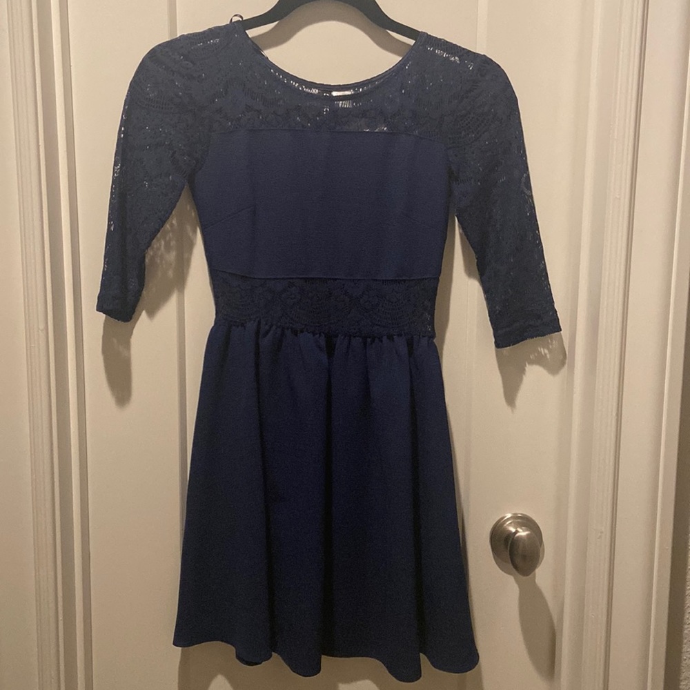 H&M Divided Blue Lace Dress